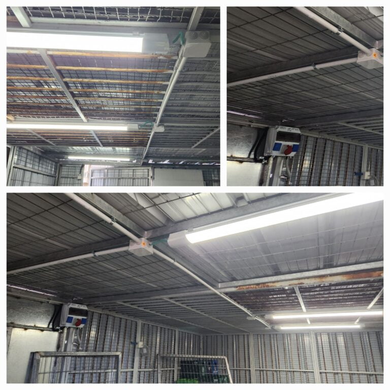 התקנת ארון שירות ותאורה